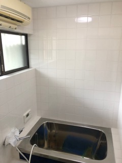 風呂タイル・天井塗装工事